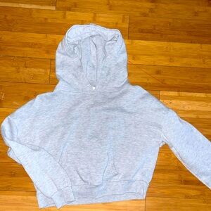 Gray cropped sweater